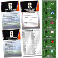 2026 FIFA World Cup Sweepstake Kit, Complete Football Sweepstake Set for World Cup Party & Office Games 1set