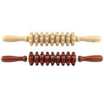 Ghyt Wood Massage Roller Stick Lymphatic Massager Health Care Cellulite Fascia Roller,set Of 2pcs