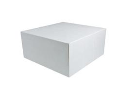 Pudełko Na Ciasto  Tort Białe  25X25X12 Cm Bez Okna