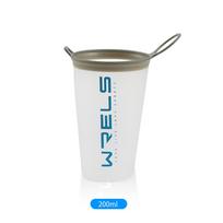 1pc 200ml Foldable Sports Water Cup Marathon Cross-country Running Folding Soft Water Cup Small And Light Easy To Carry Cup balta