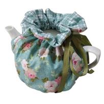 Teapot Kettle Cozies Drawstring Dust Cover Hummingbird Flowers Pattern Thermal Insulation Teapot Warmer for B