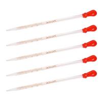 5 dalių stiklinis pipetės lašintuvas Skystos pipetės Stiklinės skalės lašintuvas, skirtas saldainių aliejaus formoms „pasidaryk pats“ rankdarbiams C