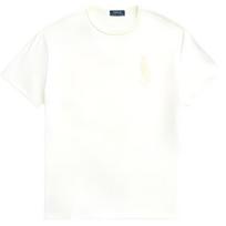 Polo Ralph Lauren Solid Logo Embroidered Casual Crew Neck Short Sleeve T-Shirt Men Tops Club-Cream MNPOTSH1N822162-101 XL