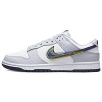 Nike Dunk  3D Swoosh  odiniai neslystantys patvarūs lengvi žemi riedlenčių batai vyrams pilkos ir baltos spalvos DV6482-100 40 white