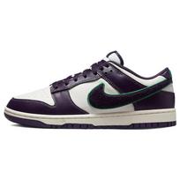 Nike Dunk retro  chenille swoosh  shaggy Swoosh low-top skate shoes for men in white and purple DQ7683-100 40