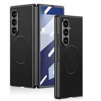 Samsung Zfold7 Mobile Phone Case Matte Paint Plain Leather Built In Wireless Charging Film Creative Protection Case SM-Fold7