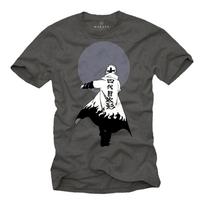 Vintažiniai Japonijos Anime Nerd vyriški marškinėliai su Naruto - Vyriški Gamer komiksų marškinėliai 2XL