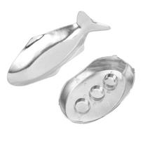 Fish Shaped Grilling Pan Uniform Heating Aluminum Alloy Fish Serving Pan for Hotel Restaurants Banquets S L white