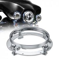 Round 7  Inch LED Headlight Mounting Ring Bracket Adapter fit for Harley Touring