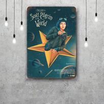 Smashing Pumpkins Music Concert Decor Metal Signs Tin Signs Captain Poster Decor for Bar Pub Club Man Cave Wall Decoration 20x30cm（7.8x11.8inch）
