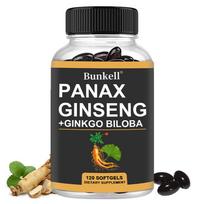 Ginseng and Ginkgo Capsules, 120 capsules. 120 Capsules