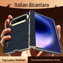 IM-CHEN Alcantara Leather Case for Huawei Pura X Max Pura X Max / Collector's Edition
