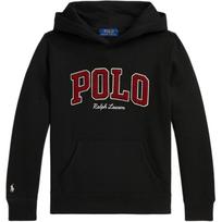 Ralph Lauren Solid Color Embroidered Pony Hooded Long Sleeve Sweatshirt Kids Black 323981622-001 XL