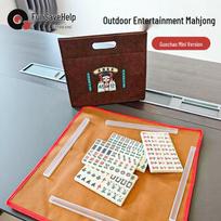 Mini Portable Outdoor Mahjong Set