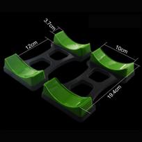 Dumbbell Rack, Home Use, Dumbbell Holder, Gym Support Frame, Eco-friendly Dumbbell Stand for Men and Women, 2-Pack (2 Small Dumbbell Holders) žalia