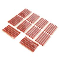 50pcs 100x6mm Tire Repair Plug Tubeless Tyre Rubber Sealing Strip Puncture Repairing Tool for Car MotorcycleBrown ruda