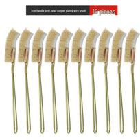 Muke Bent Copper Wire Brush Set with Iron Handles (10 Pcs)