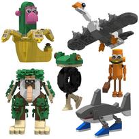 Italian Brainrot Building Brainrot Stacking Educational Tuntuntun Birthday Sangnia Blocks, Blocks, Toys, Toys, Collectibles, Safool, Net, Anime,