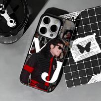 M-Michael Jackson telefono dėklas, skirtas iPhone 17,16,15,14,13,12,11 Plus,Pro Max,XS, Spalvotas sidabrinis telefono dėklas iPhone17air