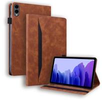 Odinis planšetinio kompiuterio dėklas Samsung Galaxy Tab S11 Ultra SM-X930 X936 S10 Lite FE Plus 13.1 2025 14.6  su kortelių skyriumi stovu Funda Tab S10 FE 11inch ruda