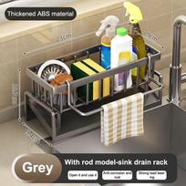 Multifunctional Sponge Rack Drainer Kitchen Shelf Sink Rag Dishwashing Detergent Dishcloth Organiser Kitchen Storage Racks