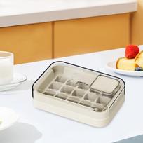Ice Cube Tray for Freezer Easy Release for Chilling Tea Juice Chilled Drinks balta