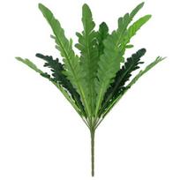 12 Heads Artificial Bird Nest Fern Green Plant Wall Home Office Shop Decor žalia