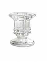 1/6pcs Bulk Candle Holders, Christmas Candle Holder, Set Of 6 Clear Glass Candle Holders, Tapered Glass Candle Holders