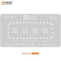 Amaoe TV EMMC 4In1 Magnetic Reballing Stencil Jig Platform BGA153 BGA169 Repair Tools with Mbga-MY3 Net Planting Tin Hand tools