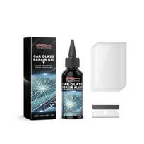 Windshield Repair Crack Fix Glass Resin UV Cure 5 Minute Fast Set Stop Crack Spreading DIY Safety Complete Kit For Car SUV 30ml