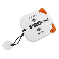 Two Digits Scoring Keeper Golf Count With Keychain Golf Shot Count Stroke Putt Score Counter oranžinė/balta