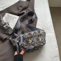 Women'S Fanny Pack Minimalist Waist Bag Crossbody Bag Vintage Phe Bag For Shopping Short Trips Commuting mėlyna
