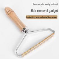 Manual Wooden Handle Fabric Shaver medinės rankenos spalva
