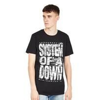 System Of A Down Distressed Logo T-Shirt Black S