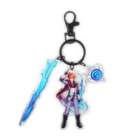Genshin Impact Keychain Game Figure Pendant Ornament Gift Tartaglia