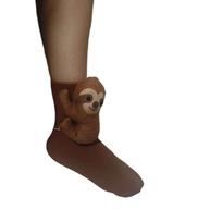 Novelty Crew Socks with 3D Panda Plush Design Soft Cotton Material Comfortable Fit for Everyday Wear Adults One Size