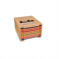 Retro Tech Floppy Disk Coaster Set, Vintage Diskette Coasters With Wooden Holder 1set