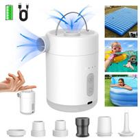 Compact Design Electric Air Pump High Power Mini Wireless Pump USB Rechargeable Pump  Travel Use balta