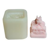 Dragon Seal Chocolate Fondant Candle Silicone Molds Epoxy DIY Ornaments Making Soap Melt Resin Clay Home Decorations 1 balta