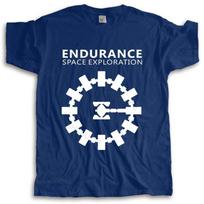 Unisex tshirt summer Adventure Movie Interstellar Endurance Space Craft Christopher Nolan male cotton teeshirt bigger size S