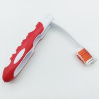 Hygiene Oral Portable Disposable Foldable Travel Camping Toothbrush Hiking Tooth Brush Tooth Cleaning Tools Folding Toothbrush' raudona