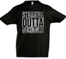 Straight Outta Beacon Hills Kids Boys kids boys T-Shirt Fun Teen Scott Wolf McCall 130