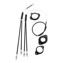 1 Set Black BMX Bicycle Brake Line Set Cable Wire Kit PVC Stainless Steel Gyro Brake Cables For Gyro Systems 20 Inch Bikes Parts
