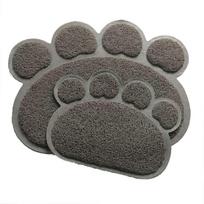PVC Cat Paw Shaped Mat Non Slip Entrance Floor Mat Pet Feeding Mat Car Floor Mat Durable and Easy to Clean for Indoor and Outdoor Use One Size