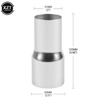 51-67mm Universalus Automobilio Nerūdijančio Plieno Standartinis Išmetimo Reduktorius Jungiamasis Vamzdis 76mm 63mm 60mm iki 63mm 57mm 52mm 50mm gray
