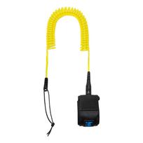 Coiled SUP Leash Stand Up Paddle Board Leg Rope Surfboard Leash for Paddleboard Shortboard Longboard Watersports Accessory geltona