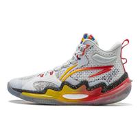 Li Ning YOUNG Avant Garde Power PREMIUM 3 V3 Breathable Low top Children's Basketball Shoes White Red YKBU036-1 40