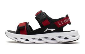 Li Ning ARC 1.0 Cushioning Children's Sandals Black Red Teenagers YKUS004-3 35