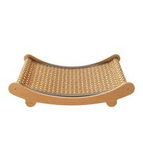 Wear-Resistant Pet Lounge Chair Arc Shaped Cat Sleeping Bed Pet Sofa Dog Bed Chairs  Playing S ruda