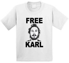 Free Karl Fun Workaholics Popular TV Show Unisex T-Shirt Graphic Tee M